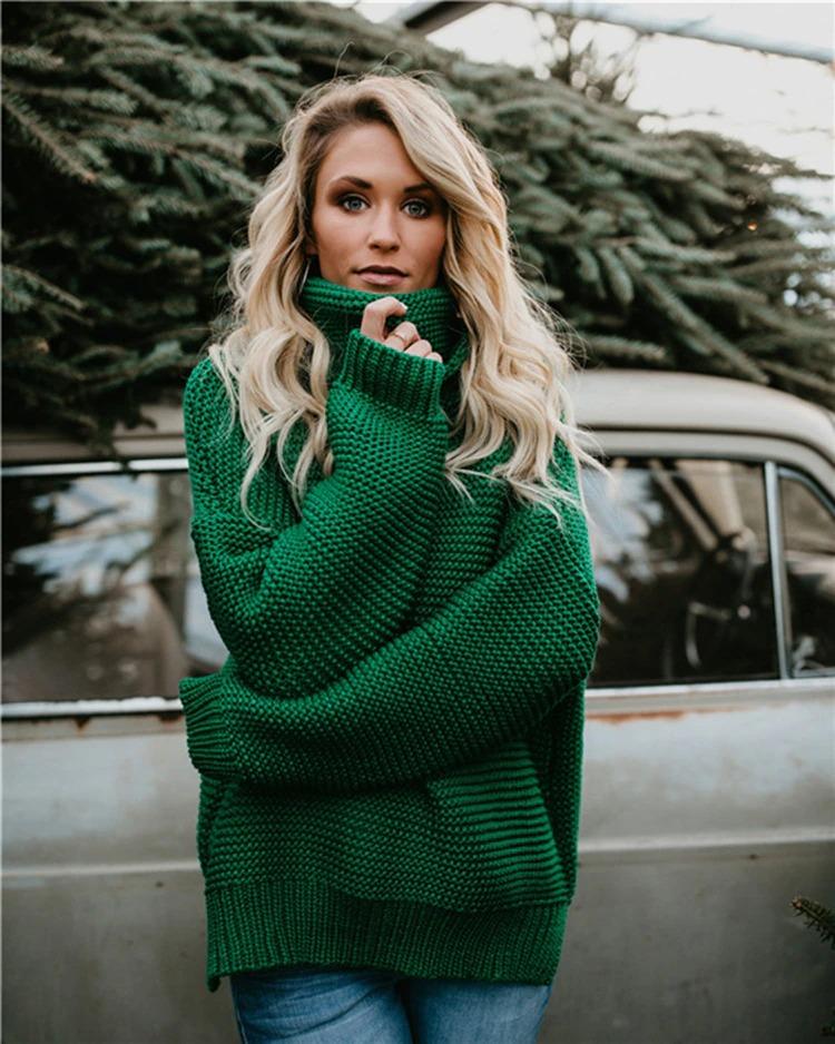 Baggy turtleneck sweater best sale