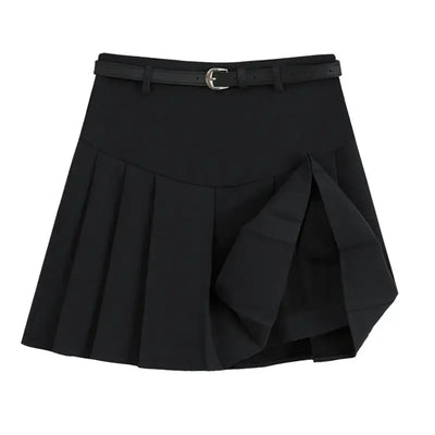 Lina Pleated High-Rise Mini Skirt