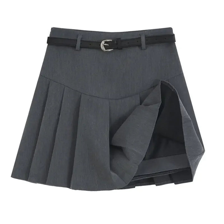 Lina Pleated High-Rise Mini Skirt