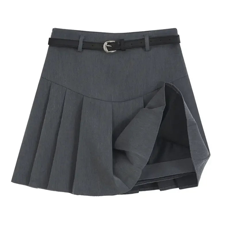 Lina Pleated High-Rise Mini Skirt