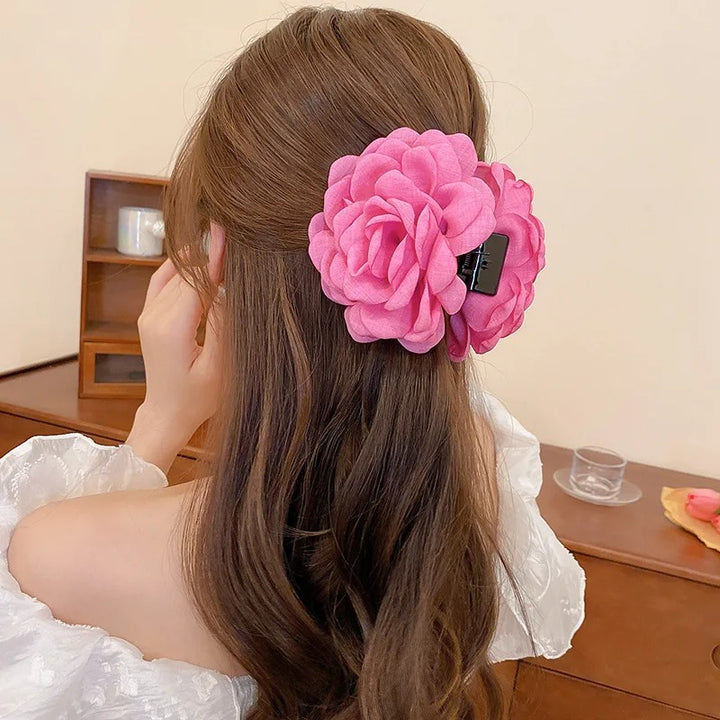 3D Rosette Claw Hair Clip