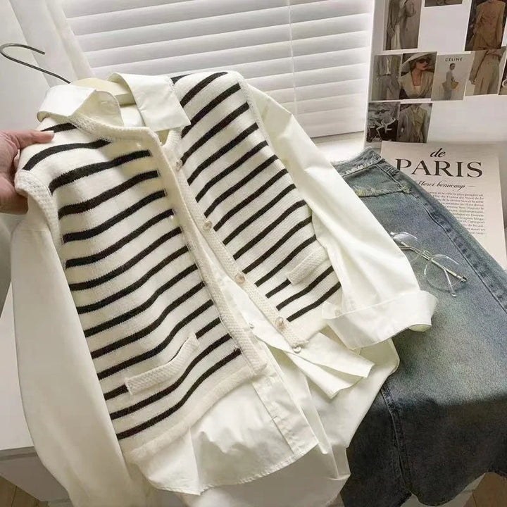 Stylish Instinct Striped Sweater Vest