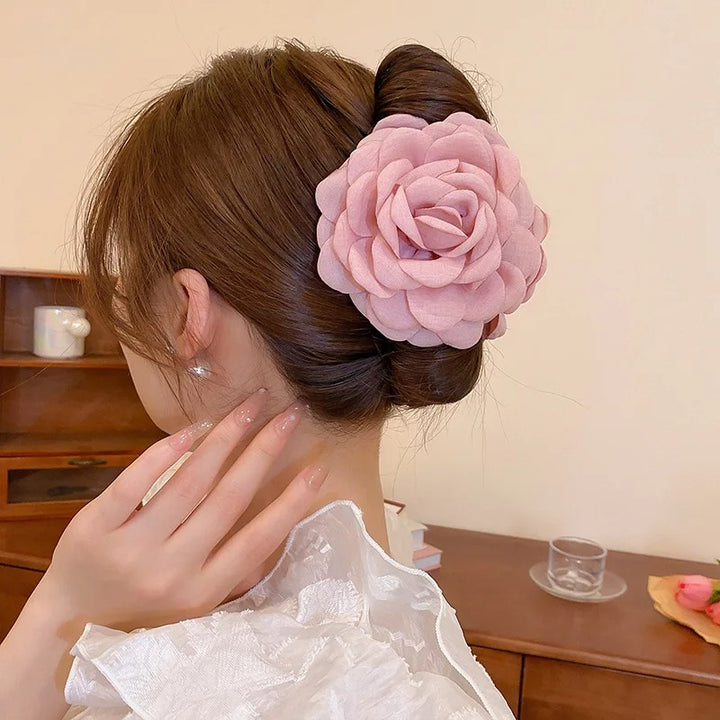 3D Rosette Claw Hair Clip