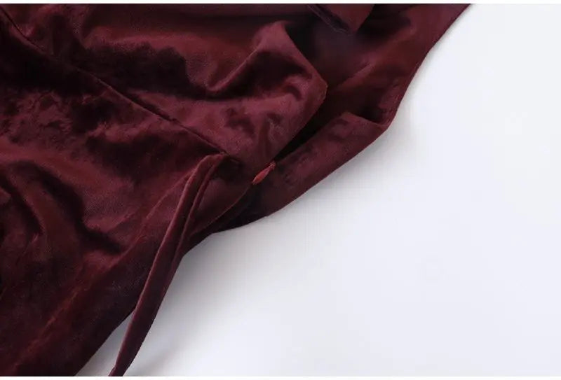 Flawless Maroon Front Bow Ruffle Mini Dress