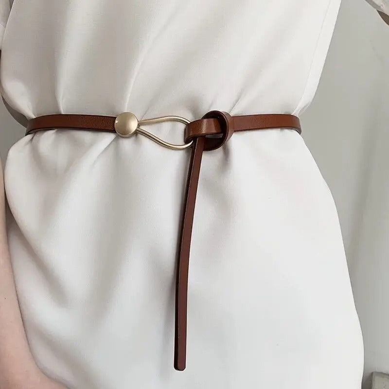 Hooked On You Buckle Tie Belt