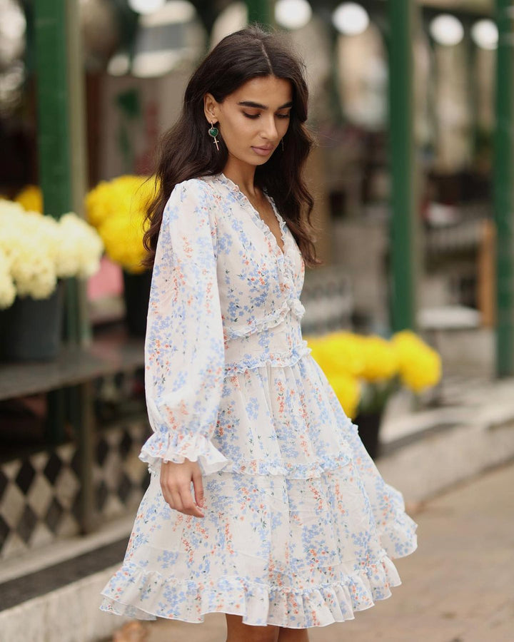 Light and Airy Open Back Floral Dress