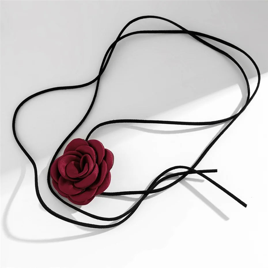 Rare Rose 3D Choker Necklace