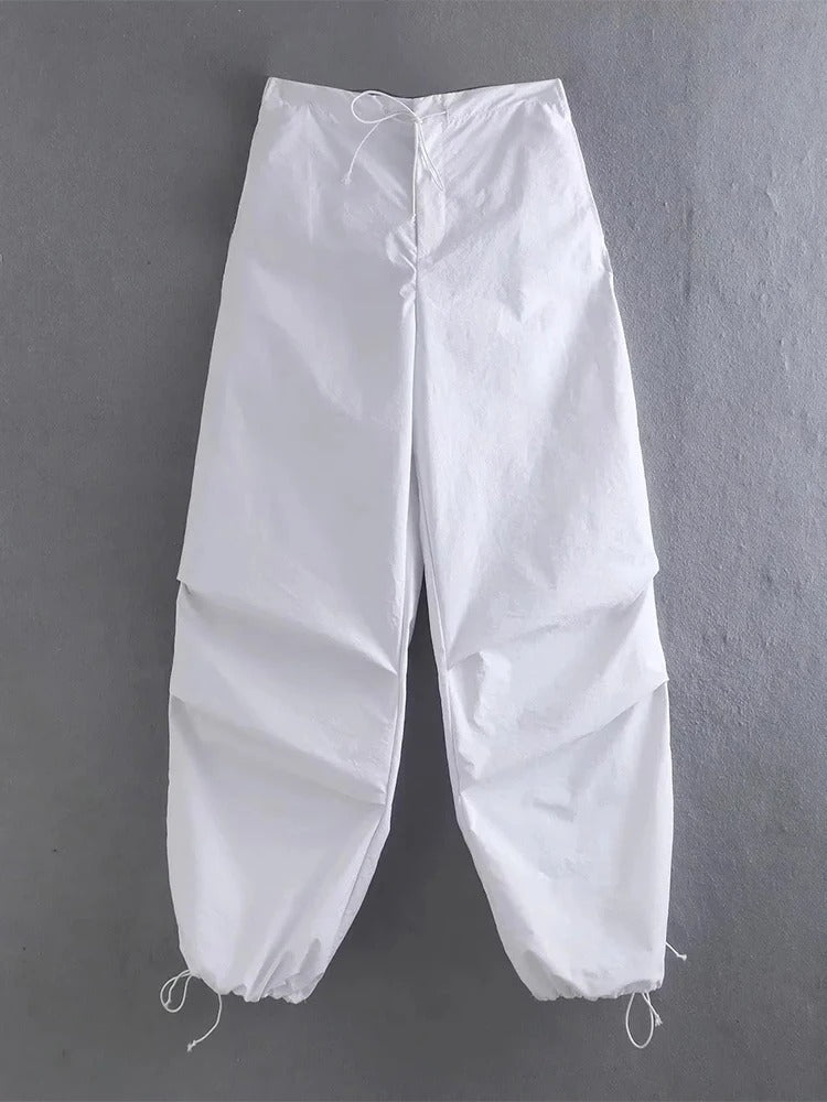 Trendy Pursuit High-Rise Pleated Leg Cargo Pants