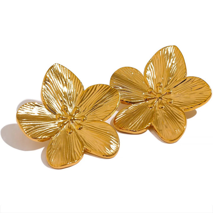 Golden Flower Earrings