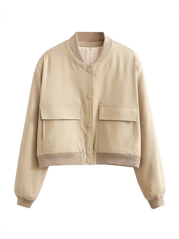 Ready For Anything Chic Vintage Bomber Jacket