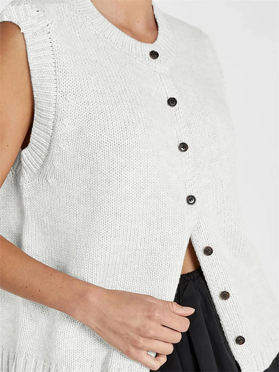 Stellar Sweetie Buttoned Sweater Vest