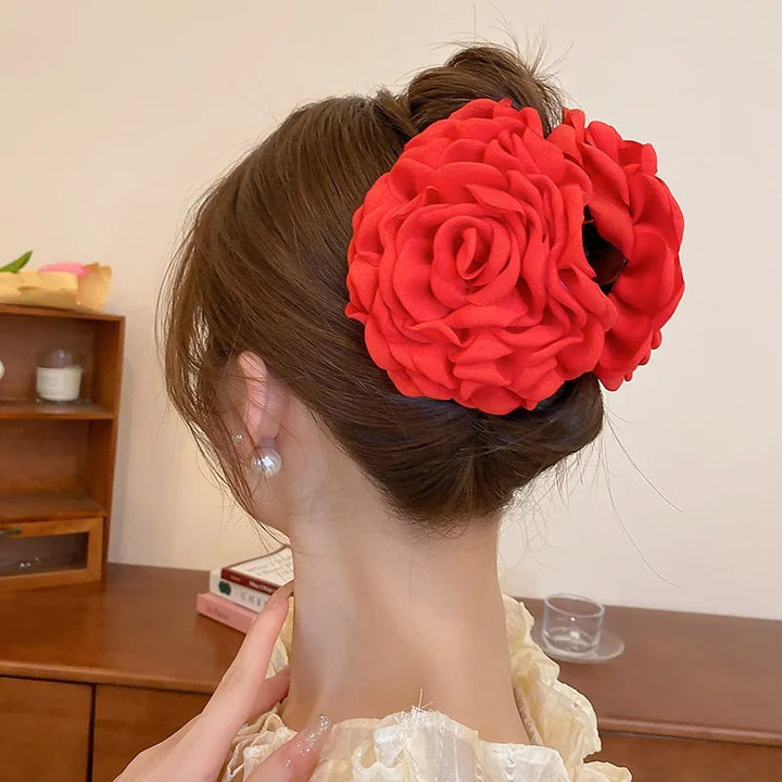 3D Rosette Claw Hair Clip