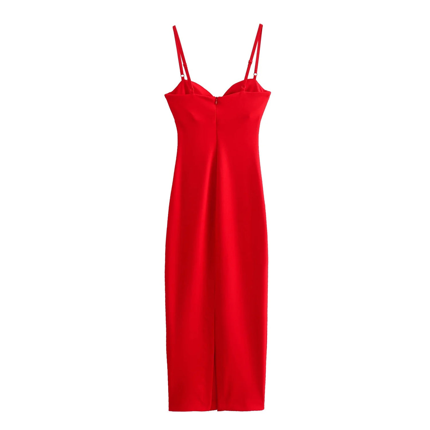 My Favorite Day Red Bodycon Midi Dress