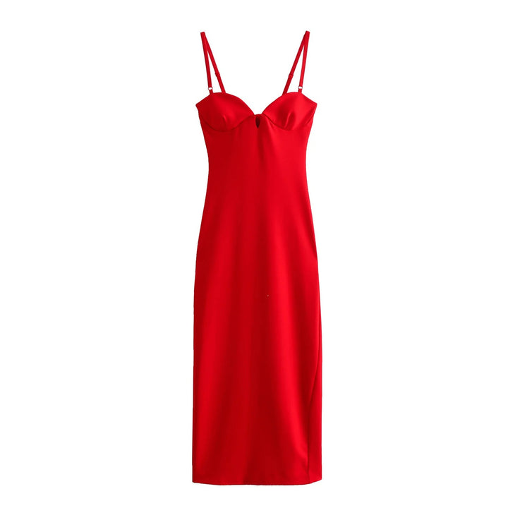 My Favorite Day Red Bodycon Midi Dress