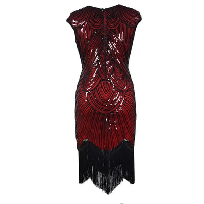 Lost In Your Eyes Sequin Fringe Bodycon Midi Dress