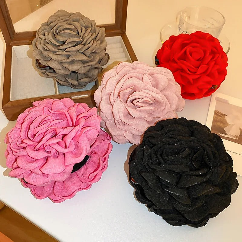 3D Rosette Claw Hair Clip