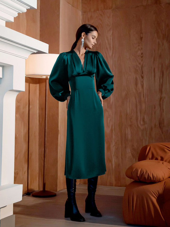 Talk About Divine Long Sleeve Maxi Dress