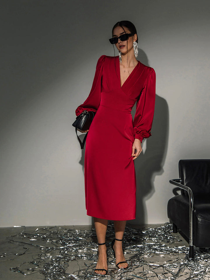 Talk About Divine Long Sleeve Maxi Dress