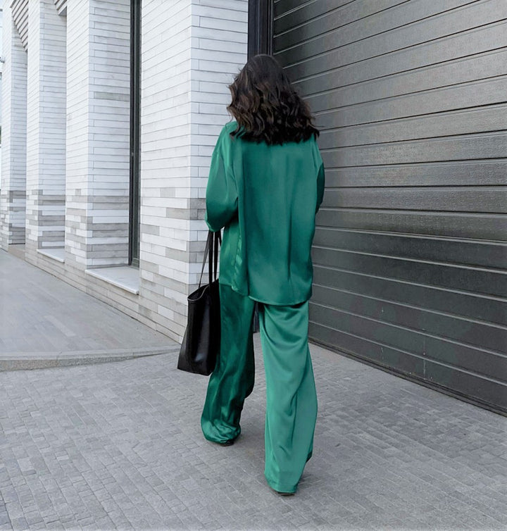 Ahead of the Trend Green Blazer & Pant Set