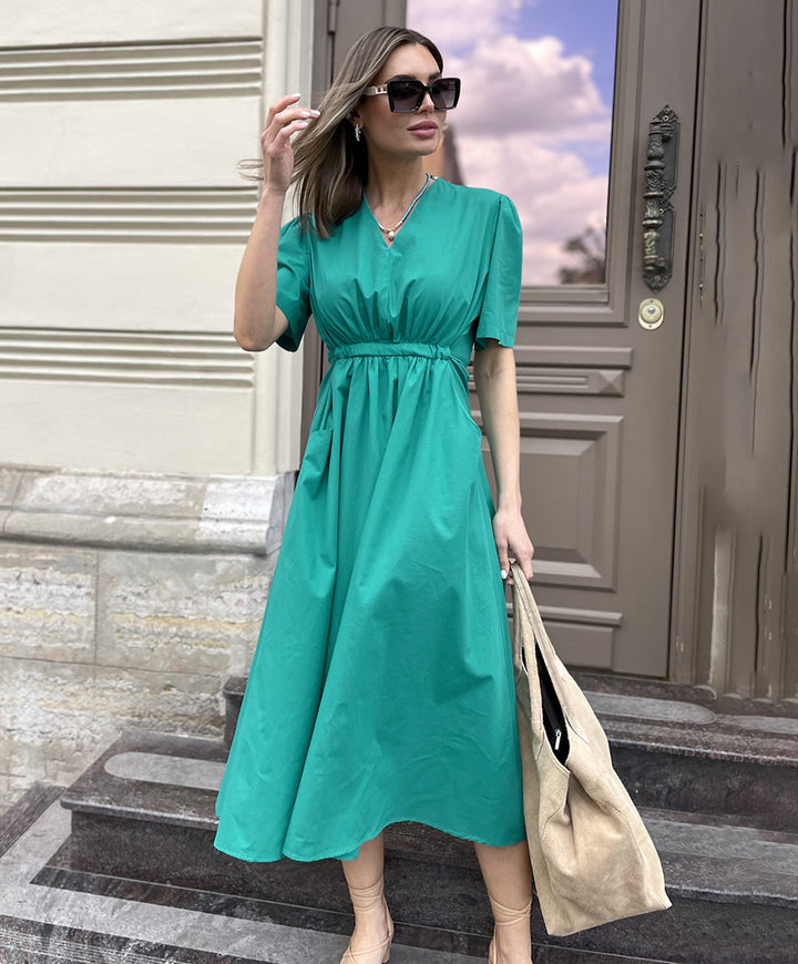 Sweet Sincerity Midi Dress With Pockets