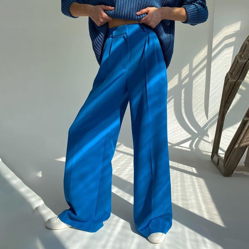 COCO Chic Redefined High-Waisted Wide-Leg Trousers