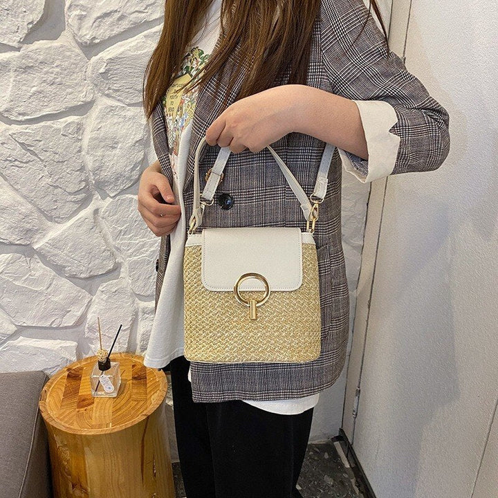 Coco Adorable Natural Woven Straw Shoulder Crossbody Bag Bags