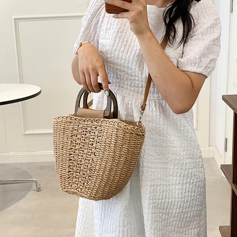 Coco Bali Woven Straw Tote Bag Bags