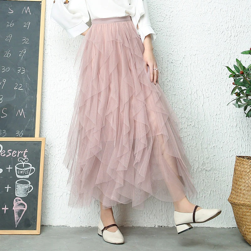 Coco Frill It Up Tulle Layers Skirt bottoms Pink / One-Size