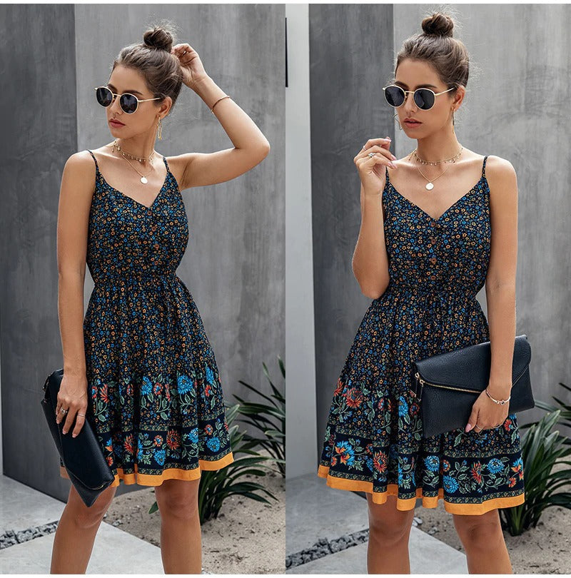 Coco Boho Dream Floral Printed Mini Dress Coco dress