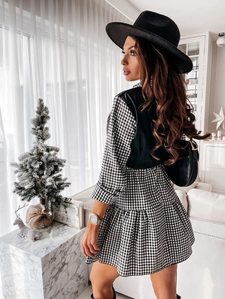 Coco Tiered Plaid Mini dress Coco dress