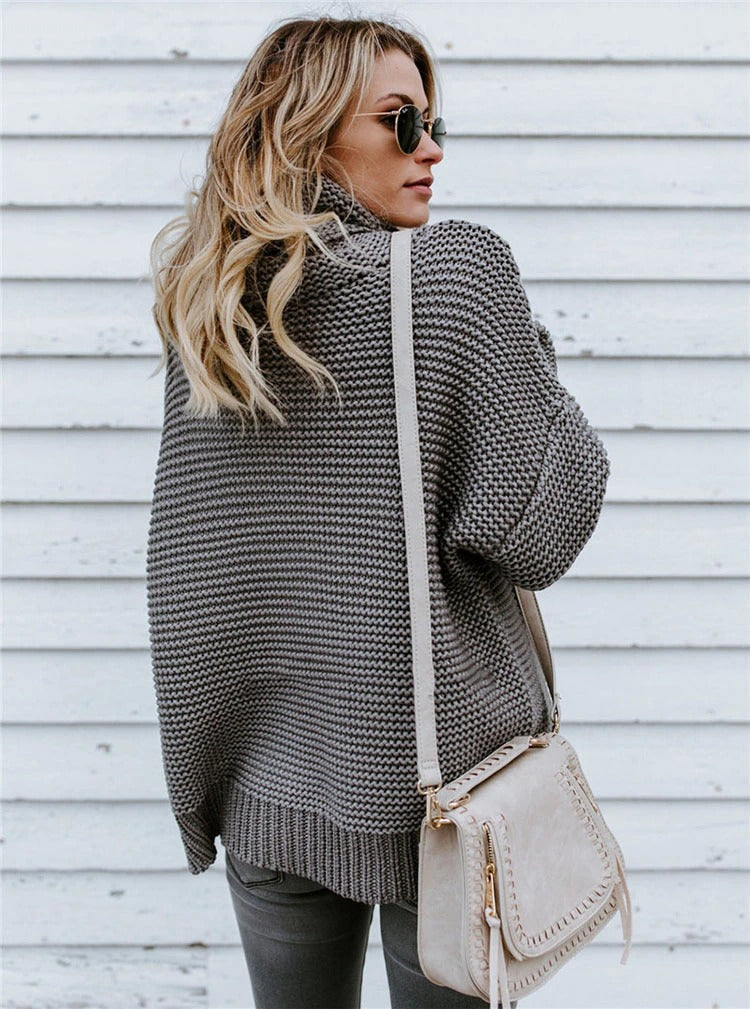 Coco Cuddle time Oversized turtleneck sweater Coco Tops