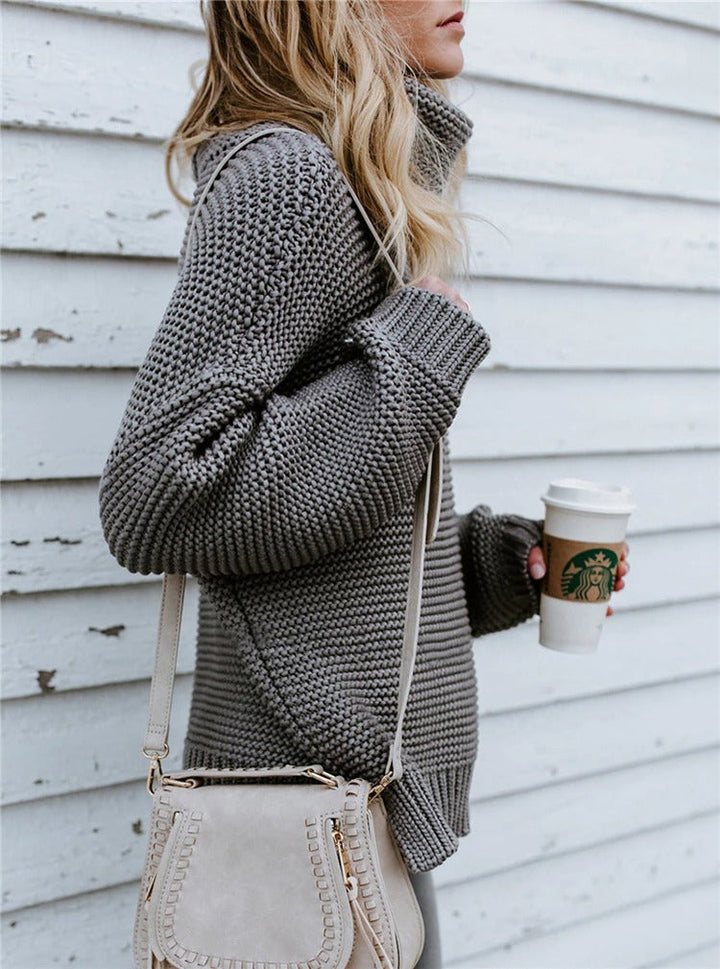 Coco Cuddle time Oversized turtleneck sweater Coco Tops