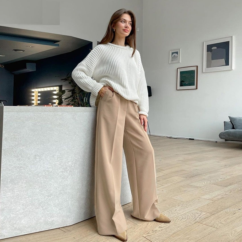 COCO Chic Redefined High-Waisted Wide-Leg Trousers