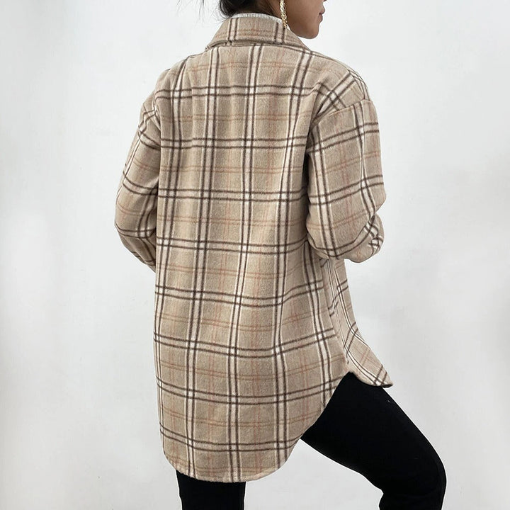 Coco Misty Days Plaid Shirt Shacket jacket