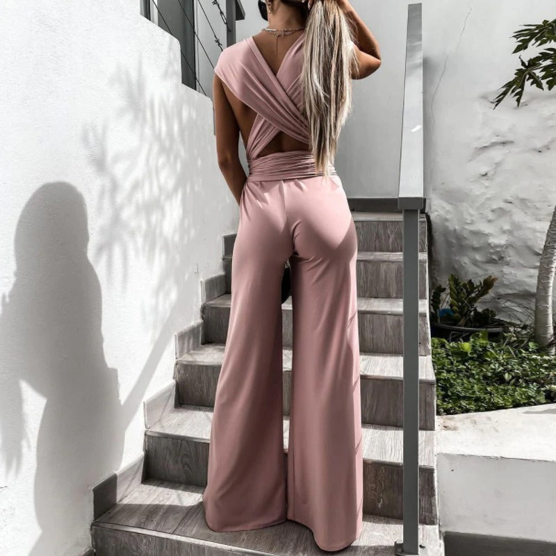 Coco Vacay mode backless jumpsuit Jumpsuit