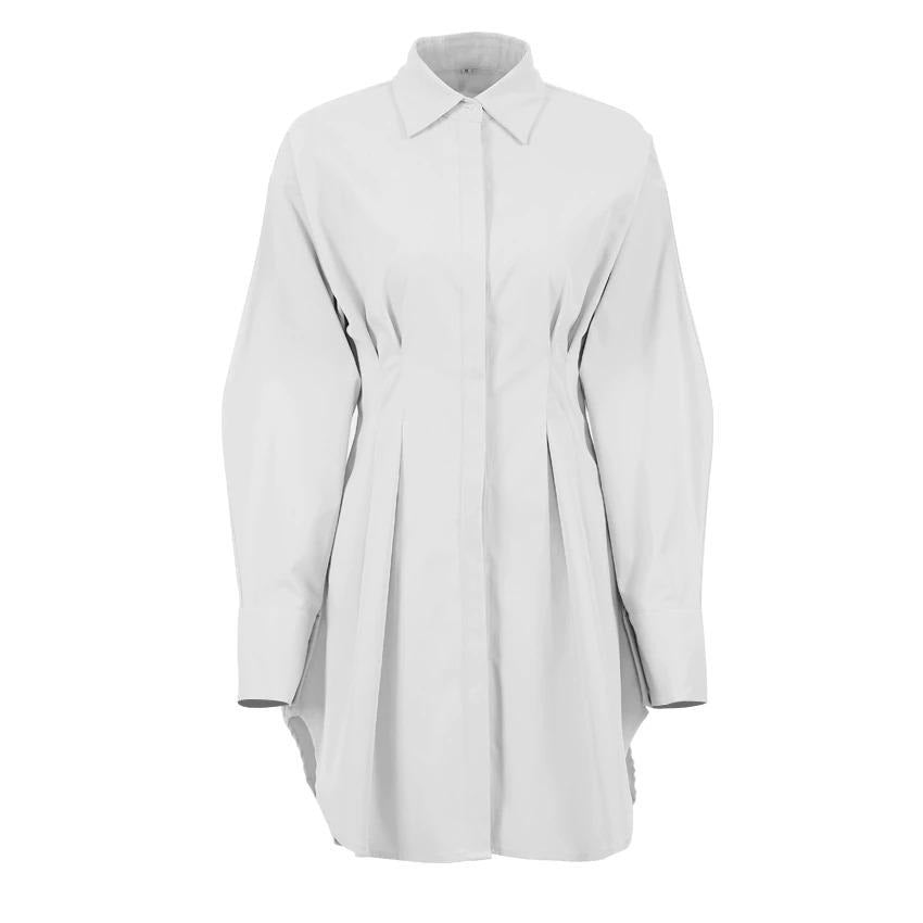 Coco Pleated Waist Shirt Dress