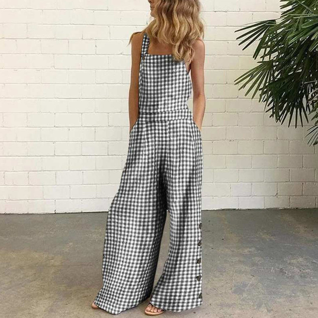 Coco Sophie overalls jumpsuit romper White & Black / S